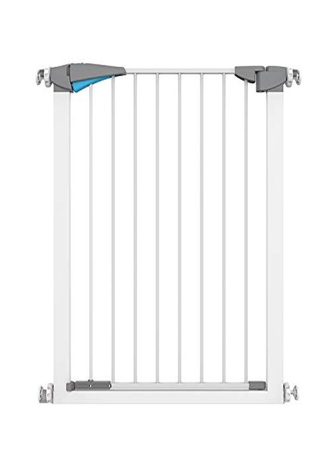 Pindia Safety Gate Stair Fence Barrier Railing for Kids/Baby/Pet - White,Blue - Image 1